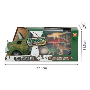 Set Gioco Camion Trasporto Dinosauri con Ruote Libere, Veicolo Giocattolo con Figure di Dinosauri - Product Image 6