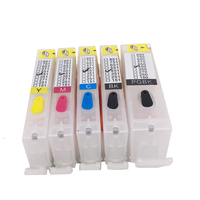 Cartouche d'encre rechargeable PGI-750 CLI-751 avec puce de réinitialisation pour Canon IP7270 MG5470 MX727 MX927 MG6470 MG5570 IX6770 MG6670 IX6870
