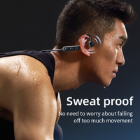Casque audio supra-auriculaire à conduction osseuse avec longue autonomie, puce 5.2, matériau TPE robuste pour le cou, le dos et la tête