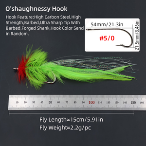 Señuelo de Pesca con Forma de Gallo de 5.91 Pulgadas, con Anzuelo de Pescado con Púas, Tamaño 5/0, para Pesca de Trucha, Lucio, Atún y Lucioperca - Product Image 3