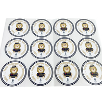 Bouteilles avec logo imperméables de luxe personnalisées autocollants pour étiquettes en vinyle autocollants pour étiquettes d'emballage avec impression en rouleau