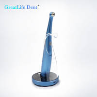 Lampe de photopolymérisation dentaire Greatlife Dent Dolphin 2600mW/cm² à large spectre, polymérisation en 1 seconde, corps métallique avec détecteur de caries et photomètre