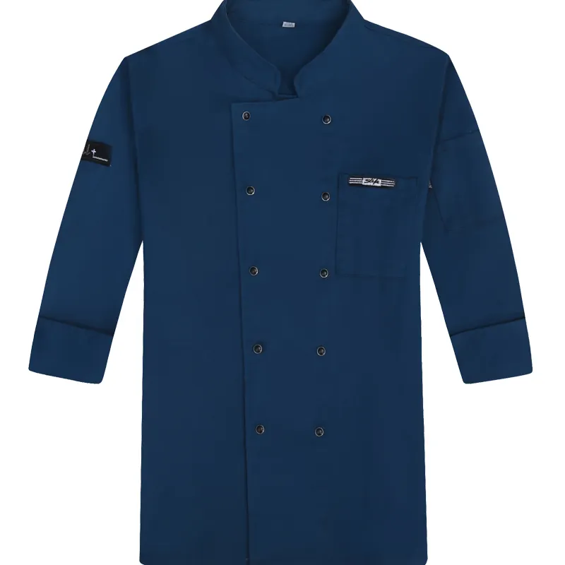 Chef jacket men long sleeves restaurant high-end hotel overalls chef coat for Kitchen