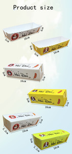 Plateaux à <span class=keywords><strong>hot</strong></span>-dogs en papier personnalisés Plateaux à nourriture jetables Boîte à <span class=keywords><strong>hot</strong></span>-dogs pour les fêtes d'anniversaire et les festivals - Product Image 6