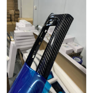 ฝาครอบตกแต่งภายในแผงหน้าปัดคาร์บอนไฟเบอร์แท้สำหรับรถยนต์ BMW ซีรีส์ <span class=keywords><strong>3</strong></span> 4 รุ่น F30 F31 F32 F33 F34 F36 F80 F81 F82 F83 F84 - Product Image 3