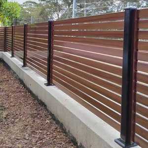 לוחות גדר אלומיניום אופקיים לאוורור פרטיות מלאה, גדר חיצונית לקירות - Product Image 5