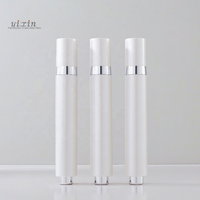 Flacon de crème pour les yeux cylindrique de 18 ml avec bouchon à vis en plastique ABS pour emballage de soins de la peau liquides
