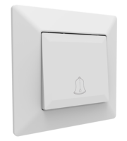 Fábrica OEM Europa estándar 86*86 interruptor botón cuadrado luz de control 2 bandas 1 vía interruptores eléctricos de pared para el hogar