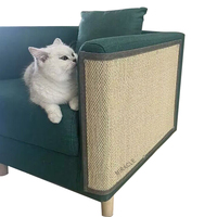 Tapis à gratter pour chat d'angle de canapé mural sans perçage Ensembles de tapis à gratter remplaçables sur mesure