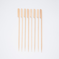 Brochettes de barbecue jetables en bambou, forme Teppo, 12 cm, vente en gros pour restaurants, personnalisation du logo, directement de l'usine