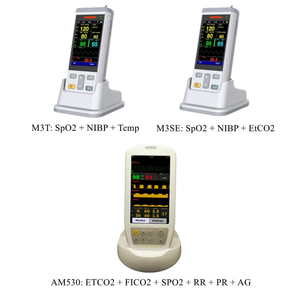 Moniteur portable de signes vitaux vétérinaires Derry avec surveillance du pouls et du CO2, certifié ISO13485, batterie intégrée, Derry M3T H - Product Image 3