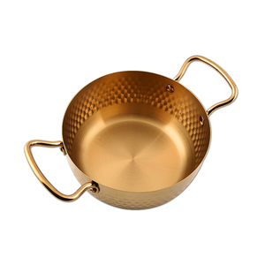 Wholesale Chinese Restaurant Spaghetti <strong>Pan</strong> Stainless Steel Serving <strong>Pans</strong> Seafood <strong>Paella</strong> <strong>Pan</strong> With Two Ears - Product Image 1