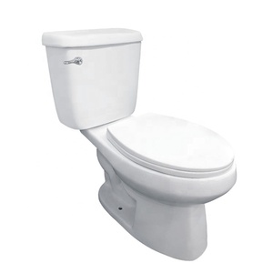 WC Mingliu OEM con scarico a S da 305 mm, in ceramica bianca, sifonico, moderno, a due pezzi, con vaso allungato e doppio scarico - Product Image 2