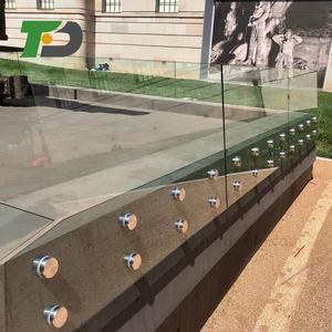 DF verre <span class=keywords><strong>escalier</strong></span> barrière polonais acier inoxydable U canal balcon verre entretoise garde-corps garde-corps balustrades - Product Image 4