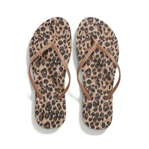 Wholesale Fashion <b>Leopard</b> Polka Dot Flip Flops Women Summer Beach Sandals Custom Pattern Printed <b>Slippers</b> - Product Image 1