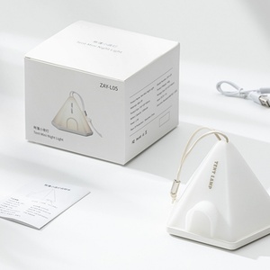 Portable <b>USB</b> <b>Rechargeable</b> Nursery Lamp Tent Shaped Nightlight with Warm White <b>Light</b> for Home & Camping - Product Image 6