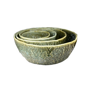 Ensemble de saladiers style pierre ensemble de <span class=keywords><strong>vaisselle</strong></span> en céramique ensemble d'<span class=keywords><strong>assiettes</strong></span> et de bols ronds en porcelaine pour la maison - Product Image 6