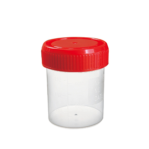Conteneur à vide stérile en plastique jetable pour échantillons médicaux (<span class=keywords><strong>urine</strong></span>, selles) avec cuillère, 60 ml et 40 ml, pour tests - Product Image 2