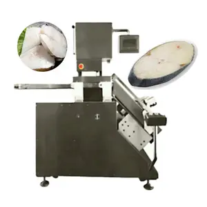 Automatic Frozen Fish Bone Saw Machine Frozen Cod Fish Bevel Slicing Machine Frozen Tuna Fish Angular Cutting Machine