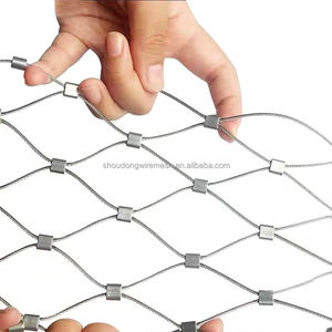 Filet de protection antichute en treillis métallique flexible en acier inoxydable à tissage uni, personnalisable, pour travaux en hauteur - Product Image 2