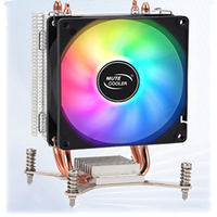 Ventilateur de refroidissement pour processeur Intel LGA 1151 1200, refroidisseur d'air pour PC, refroidisseur de processeur avec 6 caloducs et affichage de la température
