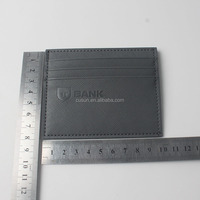 Vente chaude porte-carte de crédit portefeuille hommes femmes personnalisé en cuir PU porte-carte portefeuille affaires portefeuille porte-carte d'identité pochette