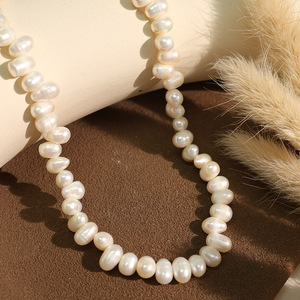 สร้อยคอมุกน้ำจืด เกรด AAA รูปทรงไม่สม่ำเสมอ ใส่ได้ทุกวัน - Product Image 2