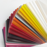 Tableau de dessin magique pour enfants, 3 mm, violet, blanc, noir, orange, jaune, feuille de plastique colorée en plexiglas