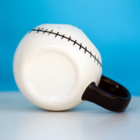 Mug à café créatif en céramique Halloween pour Jack Cat avec poignée en corde - Cadeau idéal pour bar