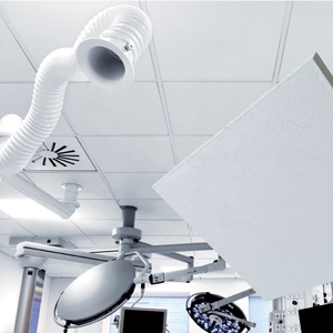 Hiệu suất cao 20mm Độ dày Acoustic sợi khoáng Board trần giả các loại khác nhau của Tấm treo gạch len - Product Image 2