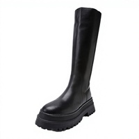 Bottes de spectacle transparentes en cuir véritable à talon aiguille ultra-haut pour pole dance, avec strass en cristal et diamants, modèle hiver