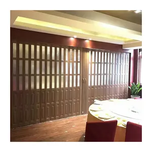 China Suppliers Commercial Cut Off PVC Folding Doors For Hotel