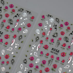 Autocollants pour ongles en relief 5D, autocollants adhésifs pour ongles, décoration pour manucure - Product Image 4