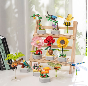 Bloques de Construcción de Flores y Suculentas, Recuerdos de Fiesta, Juguetes para Premios Escolares, Rellenos de Cestas de Pascua, Regalos de Cumpleaños para Niños y Adultos - Product Image 2