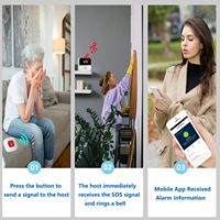 ANGUS Tuya WiFi Système d'alarme de sécurité à domicile Système de téléavertisseur pour personnes âgées Passerelle intelligente Système antivol pour centre commercial Ferme