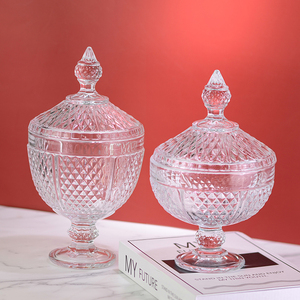 Hxglass Vente en gros de pots en verre transparent sans plomb avec couvercle, style méditerranéen, boîte à tampons, décoration de restaurant, pots à thé, café et sucre - Product Image 2