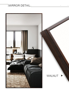 Modern Black Thin Frame Full Length <strong>Mirror</strong> Rectangular <strong>Wall</strong> Mounted Body <strong>Mirror</strong> <strong>for</strong> Bedroom Home Hotel Decor - Product Image 2