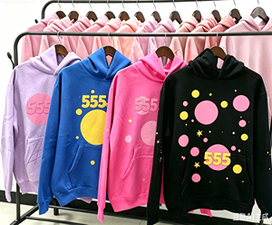 Sudadera con Capucha Oversize de Felpa Francesa 100% Algodón de Alta Calidad 2026 con Estampado 3D de Araña para Impresión Puff, Manga Larga y Cuello 555 - Product Image 1