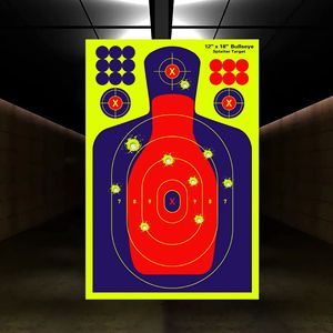 Adesivi Bersaglio Istantanei 12x18 Pollici, Autoadesivi ad Alta Visibilità, Accessorio per Allenamento di Tiro - Product Image 2