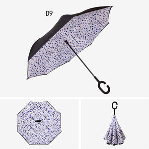 Nouveaux produits 2026 Parapluie droit extra large à double couche coupe-vent avec poignée en caoutchouc Ouverture manuelle pour cadeaux d'affaires - Product Image 2