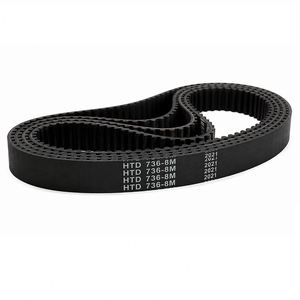 Courroie de distribution en PU à pas de 8 mm, courroie d'entraînement dentée industrielle OEM pour imprimeries, 8 m - Product Image 1