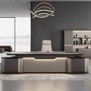 Scrivania Direzionale per CEO, Tavolo Esecutivo Nero per Ufficio, Sicuro che Scegli il Percorso Giusto - Product Image 1