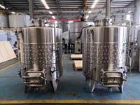 Cuve de Fermentation en Acier Inoxydable 304 pour Vin de Fruits, Équipement de Brasserie et de Vinification 500L-1000L