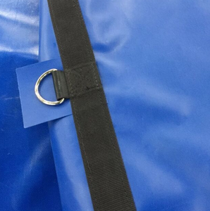 Bâches en vinyle bleu de 8 pieds, enduit de PVC, tissu polyester de 18oz, pour couverture de camion, rideau, housse de matelas, motif tissé - Product Image 3
