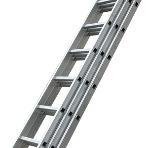 Escalera Extensible Combinada Plegable de Aluminio de 3 Secciones, 3x6, 3x7, 3x8, 3x9, 3x10, 3x11, 3x12, 3x13, 3x14, 3x15, 3x16 Peldaños - Product Image 4
