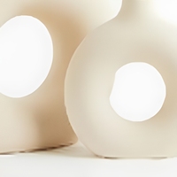 Vases en céramique texturée faits à la main Jueheng, couleur beige mat transparente et opaque, style Art déco, pots décoratifs rustiques pour fleurs