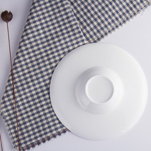 <span class=keywords><strong>Bone</strong></span> China 10Inch 12Inch Wit Porseleinen Restaurant Rond Serviesgoed Keramische Platte Diepe Dinerborden Met Aangepast Logo-Ontwerp - Product Image 3