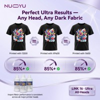 Résine blanche NUOYU Ultra pour I3200 XP600 I1600 1000ml CMYK pour transfert textile direct sur film par sublimation thermique