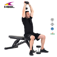 Banc de musculation réglable en métal robuste de qualité commerciale personnalisé avec des caractéristiques de sécurité