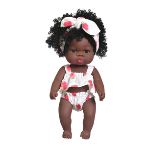 Muñecas Africanas Nuevas, Lindas Muñecas Negras de Silicona y Vinilo Suave, Juguete para Niños, Muñeca Reborn de 14 Pulgadas/35 cm para Niña, Gran Venta - Product Image 4